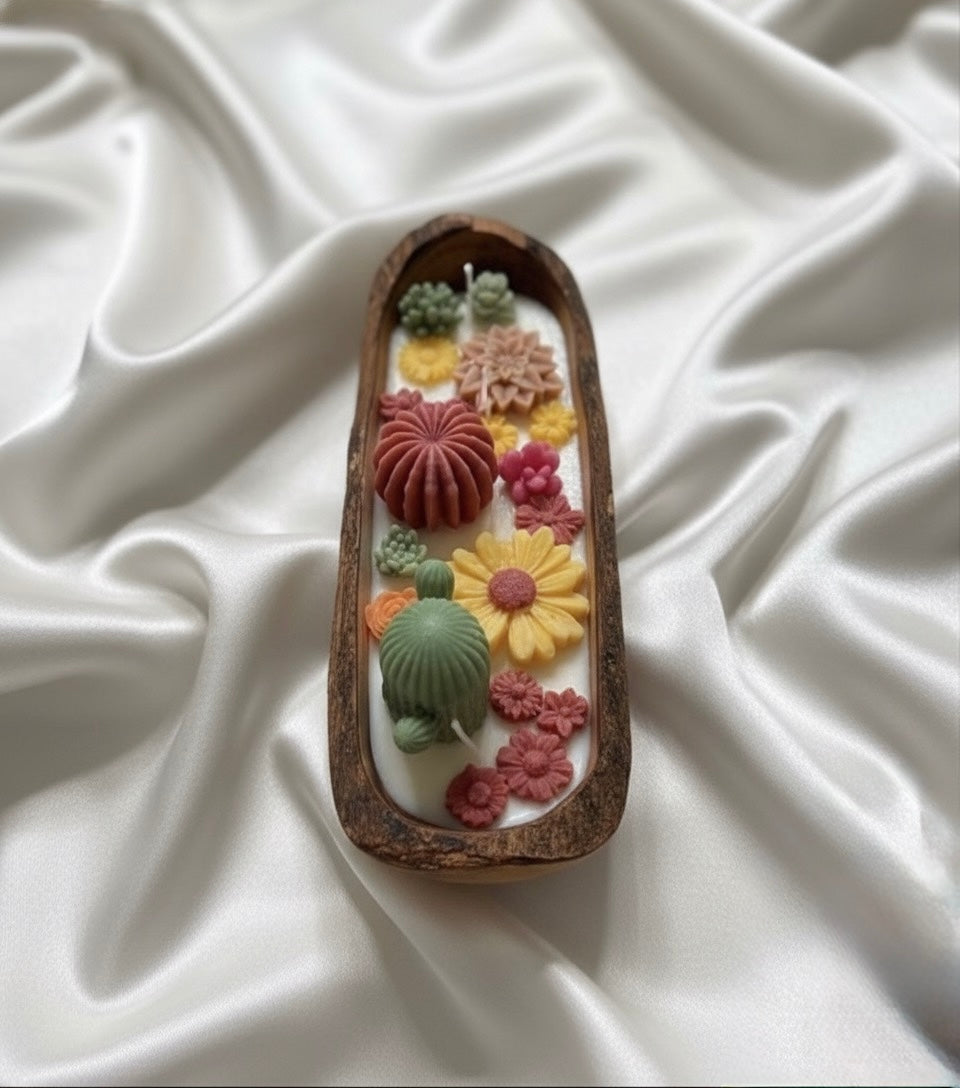 Boat Wooden Jar Candle